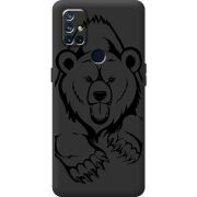 Черный чехол BoxFace OnePlus Nord N10 Grizzly Bear