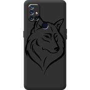 Черный чехол BoxFace OnePlus Nord N10 Wolf