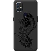 Черный чехол BoxFace OnePlus Nord N10 Snake