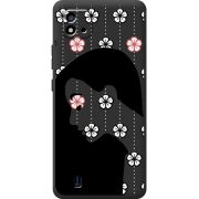 Черный чехол BoxFace Realme C11 2021 Flower Hair