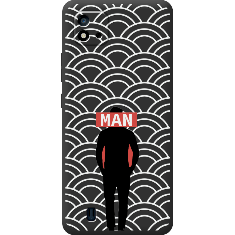 Черный чехол BoxFace Realme C11 2021 Man Pattern