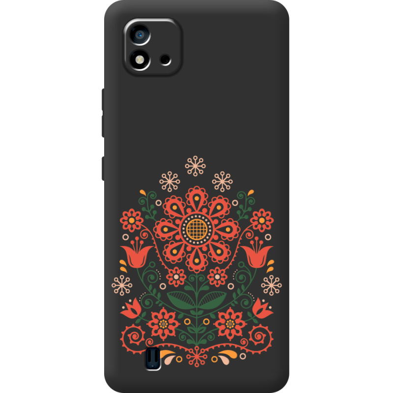 Черный чехол BoxFace Realme C11 2021 Ukrainian Ornament