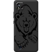 Черный чехол BoxFace Realme C11 2021 Grizzly Bear