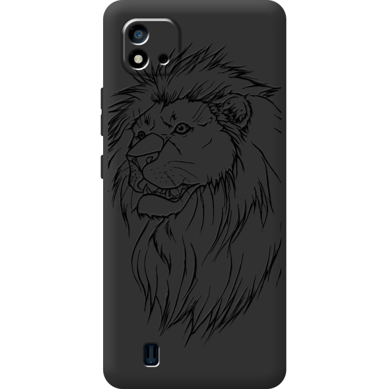 Черный чехол BoxFace Realme C11 2021 Lion