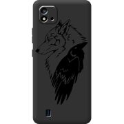 Черный чехол BoxFace Realme C11 2021 Wolf and Raven