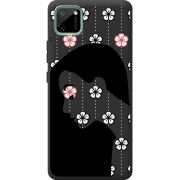 Черный чехол BoxFace Realme C11 Flower Hair