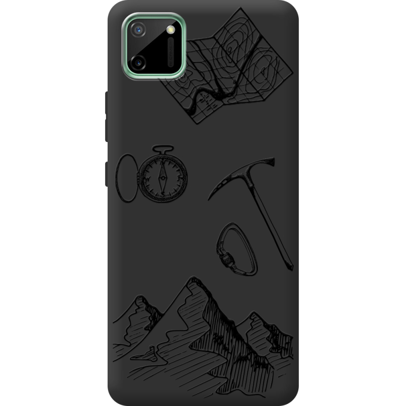 Черный чехол BoxFace Realme C11 Mountains