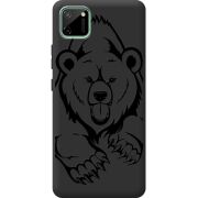 Черный чехол BoxFace Realme C11 Grizzly Bear