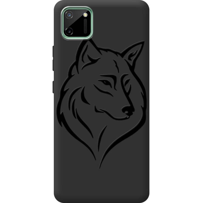 Черный чехол BoxFace Realme C11 Wolf