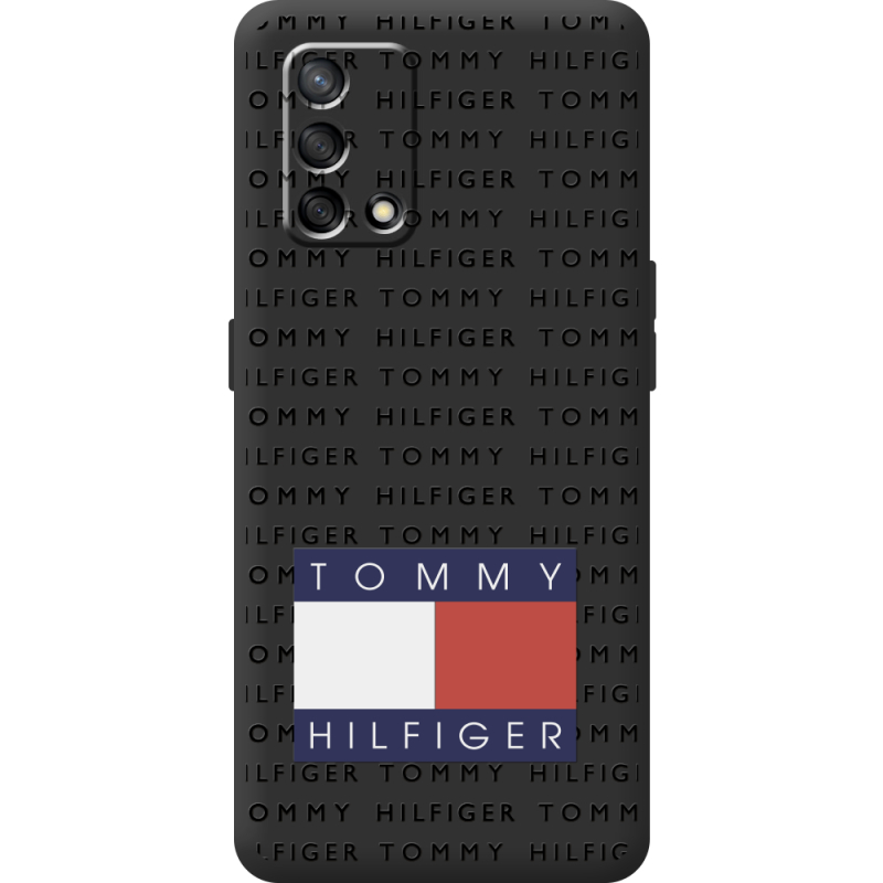 Черный чехол BoxFace OPPO A74 Tommy Print