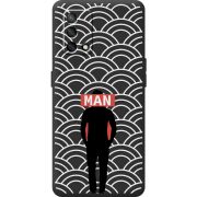 Черный чехол BoxFace OPPO A74 Man Pattern