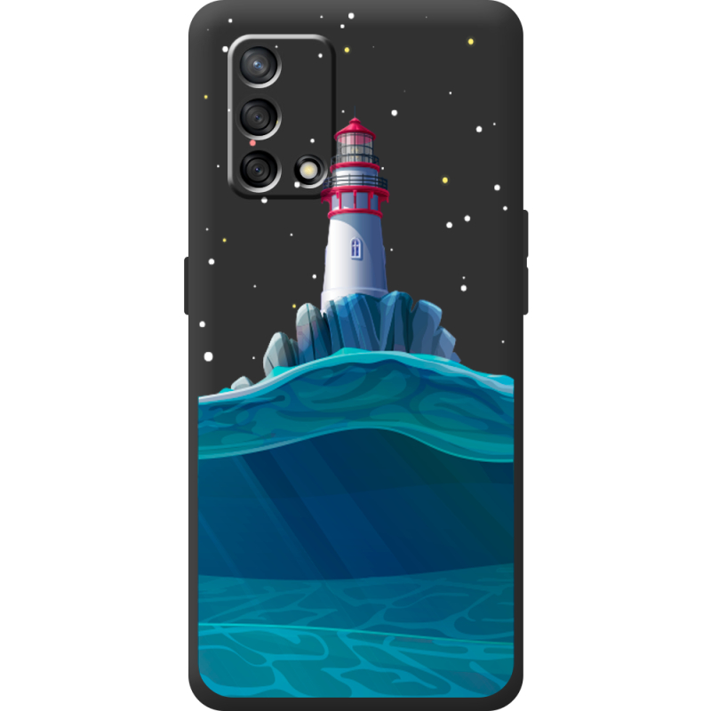 Черный чехол BoxFace OPPO A74 Lighthouse