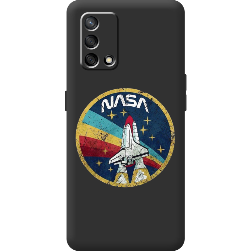 Черный чехол BoxFace OPPO A74 NASA