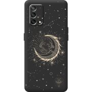 Черный чехол BoxFace OPPO A74 Moon