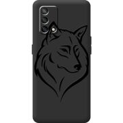 Черный чехол BoxFace OPPO A74 Wolf