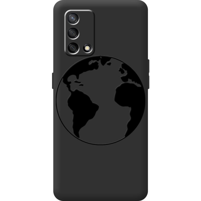 Черный чехол BoxFace OPPO A74 Earth