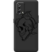 Черный чехол BoxFace OPPO A74 Skull and Roses