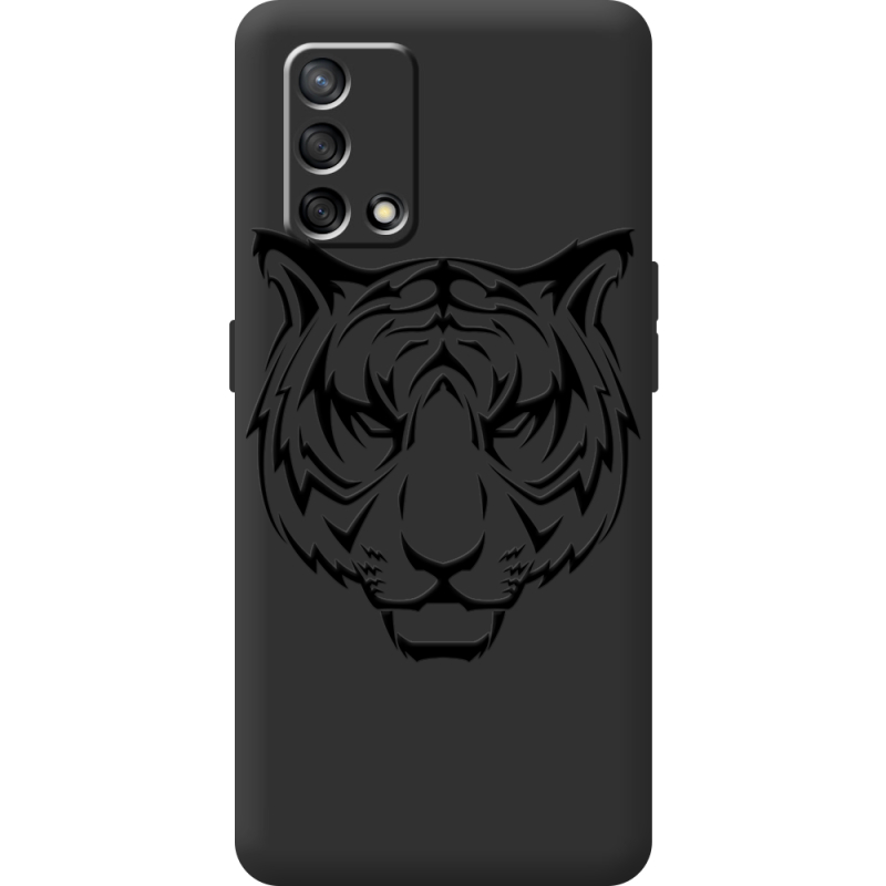 Черный чехол BoxFace OPPO A74 Tiger