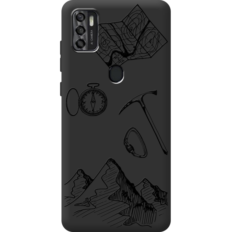 Черный чехол BoxFace ZTE Blade A7S 2020 Mountains