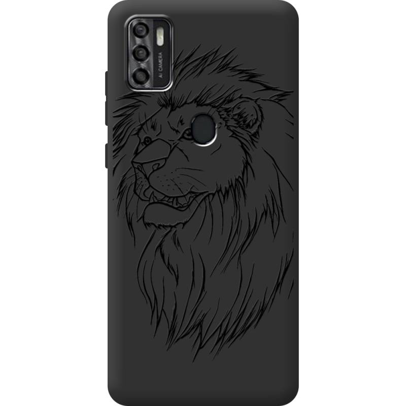 Черный чехол BoxFace ZTE Blade A7S 2020 Lion