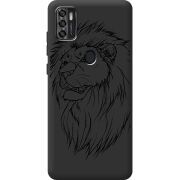 Черный чехол BoxFace ZTE Blade A7S 2020 Lion