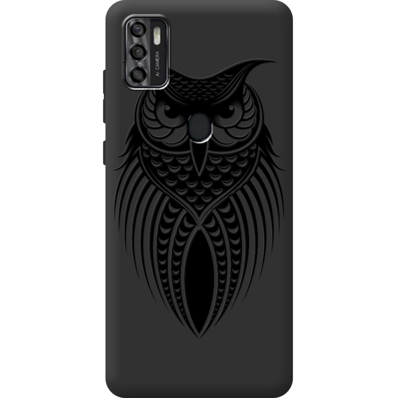 Черный чехол BoxFace ZTE Blade A7S 2020 Owl