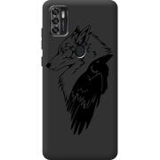 Черный чехол BoxFace ZTE Blade A7S 2020 Wolf and Raven