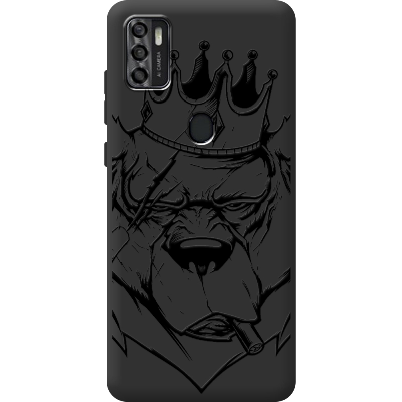 Черный чехол BoxFace ZTE Blade A7S 2020 Bear King