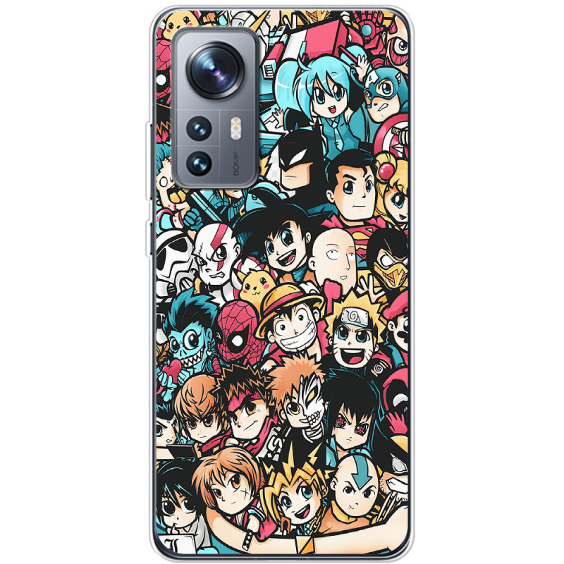 Чехол BoxFace Xiaomi 12 / 12X Anime Stickers