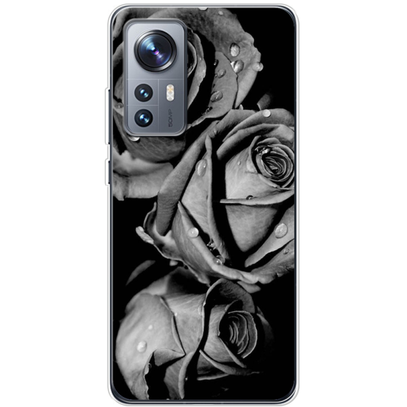 Чехол BoxFace Xiaomi 12 / 12X Black and White Roses