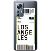 Прозрачный чехол BoxFace Xiaomi 12 / 12X Ticket Los Angeles