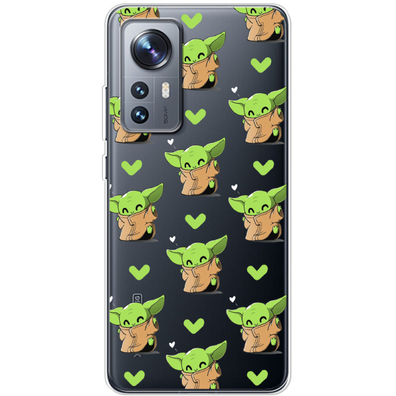 Прозрачный чехол BoxFace Xiaomi 12 / 12X Pattern Baby Yoda