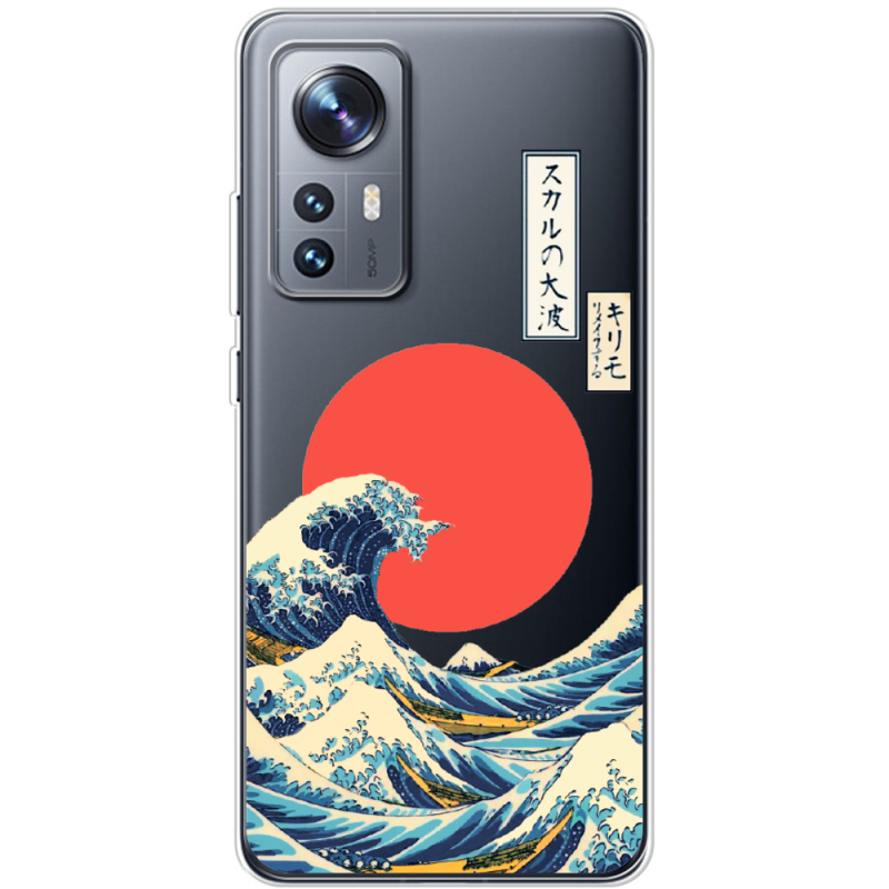 Прозрачный чехол BoxFace Xiaomi 12 / 12X Большая волна в Канагаве