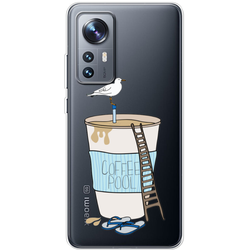 Прозрачный чехол BoxFace Xiaomi 12 / 12X Segull in Cofee Pool