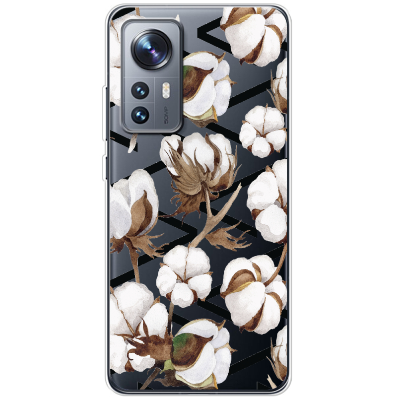 Прозрачный чехол BoxFace Xiaomi 12 / 12X Cotton flowers