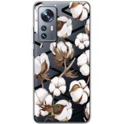 Прозрачный чехол BoxFace Xiaomi 12 / 12X Cotton flowers