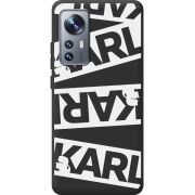 Черный чехол BoxFace Xiaomi 12 / 12X White Karl