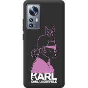 Черный чехол BoxFace Xiaomi 12 / 12X Pink Karl