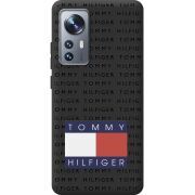 Черный чехол BoxFace Xiaomi 12 / 12X Tommy Print