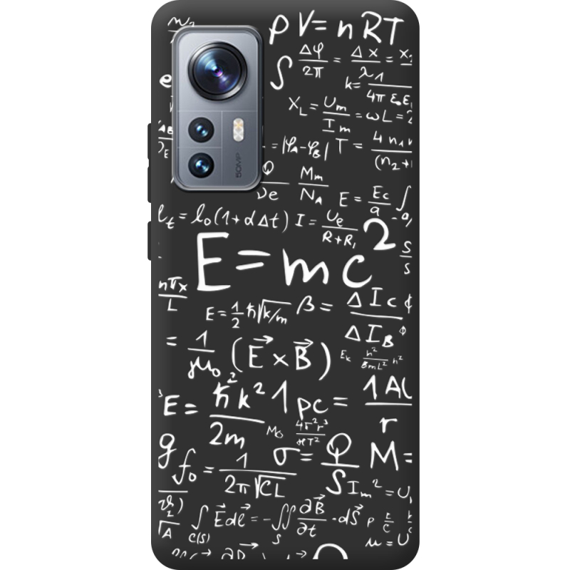 Черный чехол BoxFace Xiaomi 12 / 12X E=mc2