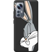 Черный чехол BoxFace Xiaomi 12 / 12X Lucky Rabbit