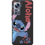 Черный чехол BoxFace Xiaomi 12 / 12X Гавайський гість Stich