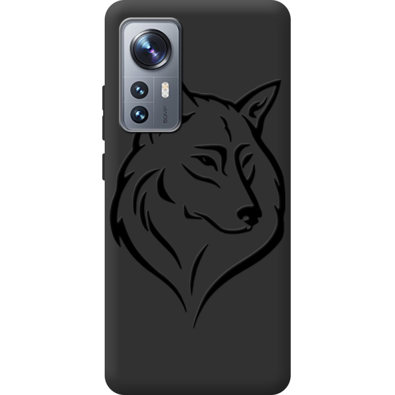 Черный чехол BoxFace Xiaomi 12 / 12X Wolf