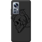 Черный чехол BoxFace Xiaomi 12 / 12X Skull and Roses
