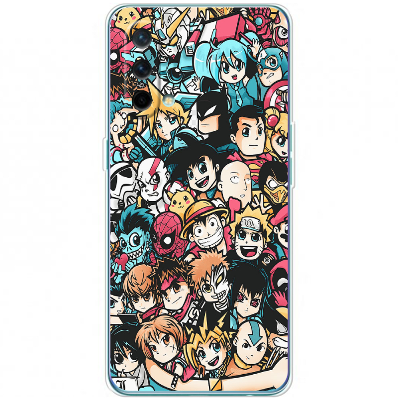 Чехол BoxFace OnePlus Nord CE 5G Anime Stickers