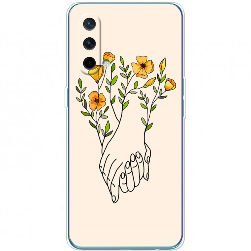 Чехол BoxFace OnePlus Nord CE 5G Flower Hands