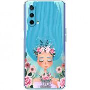 Прозрачный чехол BoxFace OnePlus Nord CE 5G Blue Hair