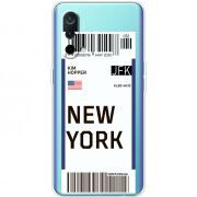 Прозрачный чехол BoxFace OnePlus Nord CE 5G Ticket New York