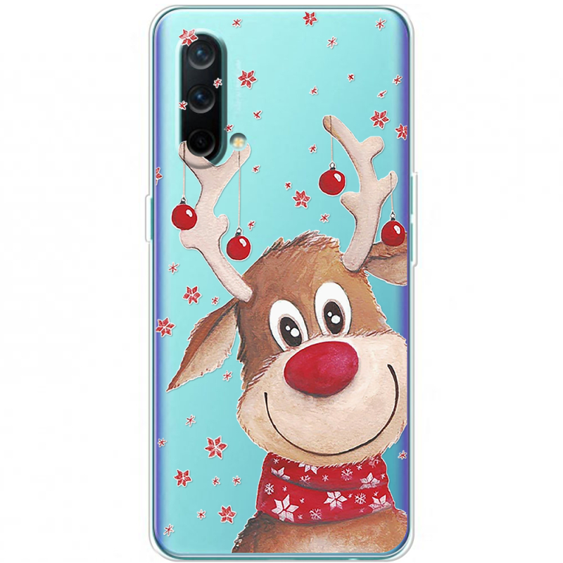 Прозрачный чехол BoxFace OnePlus Nord CE 5G Winter Deer