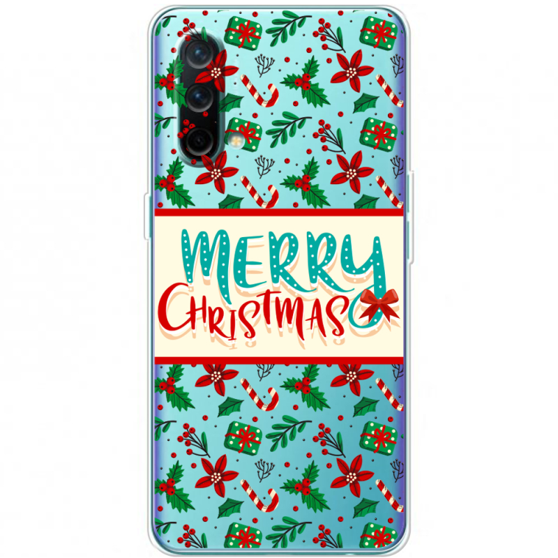 Прозрачный чехол BoxFace OnePlus Nord CE 5G Vintage Christmas Pattern